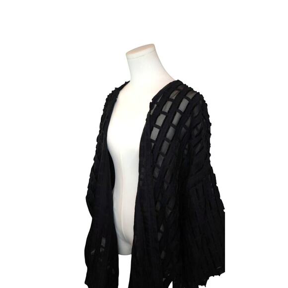 Women's Wynne Layers Black Cardigan - Size XL - Picture 2 of 5